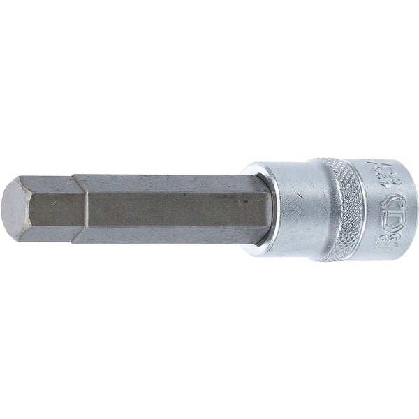 BGS Bit-Einsatz Länge 100 mm Antrieb Innenvierkant 12,5 mm (1/2) Innensechskant 13 mm - 4267