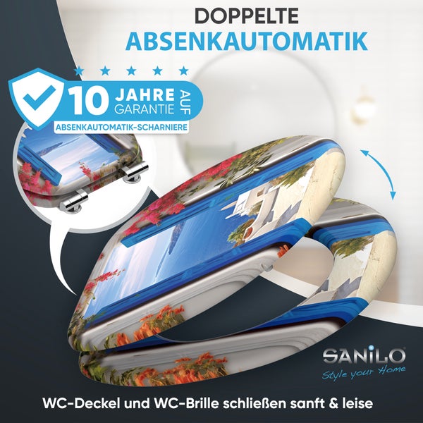 Sanilo WC-Sitz mit Absenkautomatik und 10 Jahren Garantie