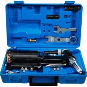 Druckluft Nietpistole Set im Kunststoffkoffer mit Zubehör