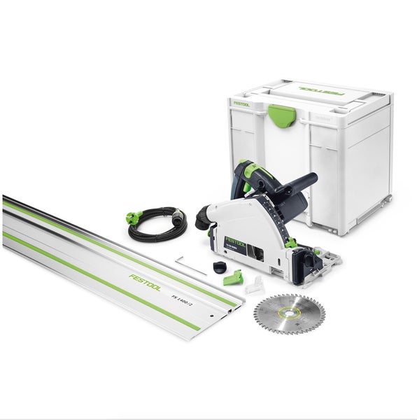 Festool TS 55 REBQ-PLUS-FS Tauchsäge 1200 W 160 mm + Führungsschiene ( 576007 ) - Nachfolger von 561580