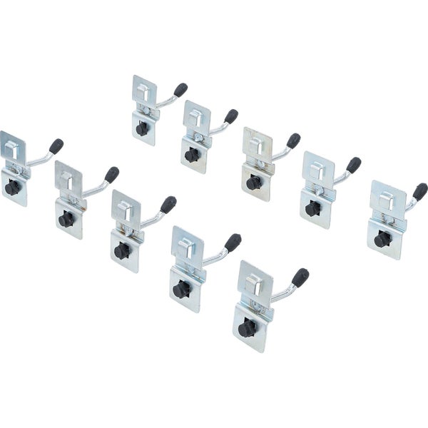 BGS Einzelhaken-Satz 40 mm für Schrankwand-System 10tlg. - 80196