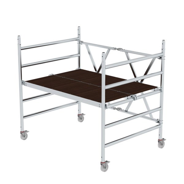 PROREGAL Klappgerüst Plattformgröße 180x135cm Arbeitshöhe Bis 3m Inkl. 4x Lenkrollen