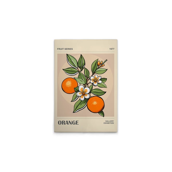 Orange Fruit Series Galerieausstellung Poster