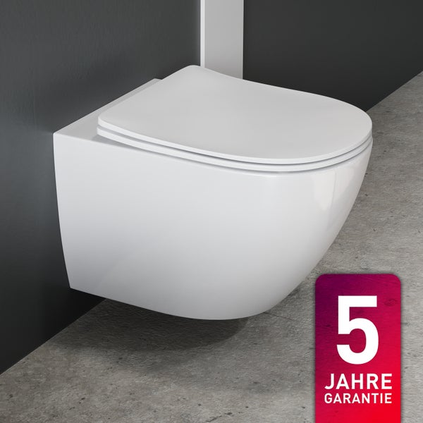 Wandhängendes WC mit fünf Jahren Garantie