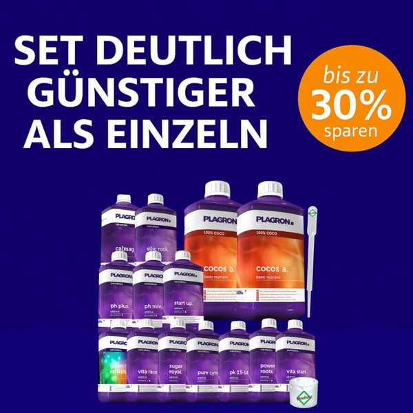 Plagron Dünger Set mit bis zu 30 Prozent Ersparnis gegenüber Einzelkauf