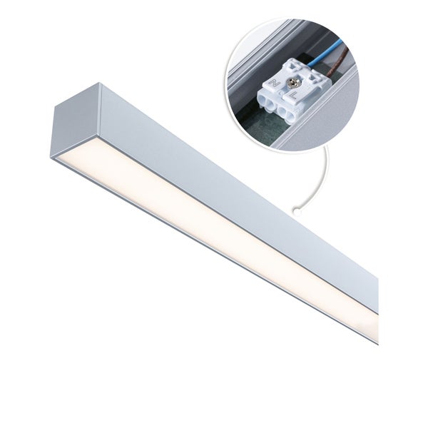 Linion Einspeisung Power Channel 230/24V 17W Chrom matt 1m