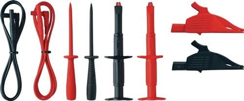 Multimeter-Zubehörsatz mit Messleitungen, Messspitzen und Krokodilklemmen