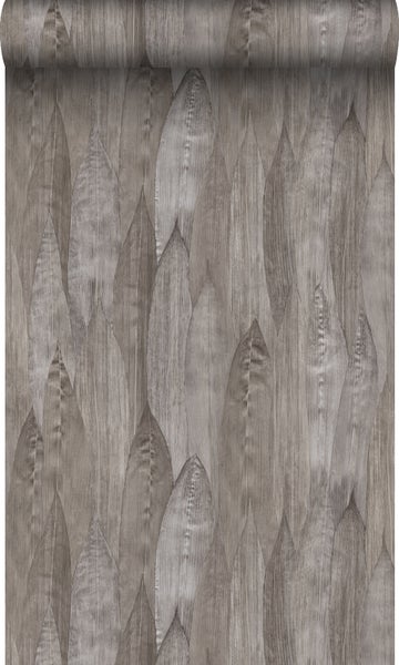 Origin Wallcoverings Öko-Strukturtapete Blätter Taupe - 53 cm x 10,05 m - 347367