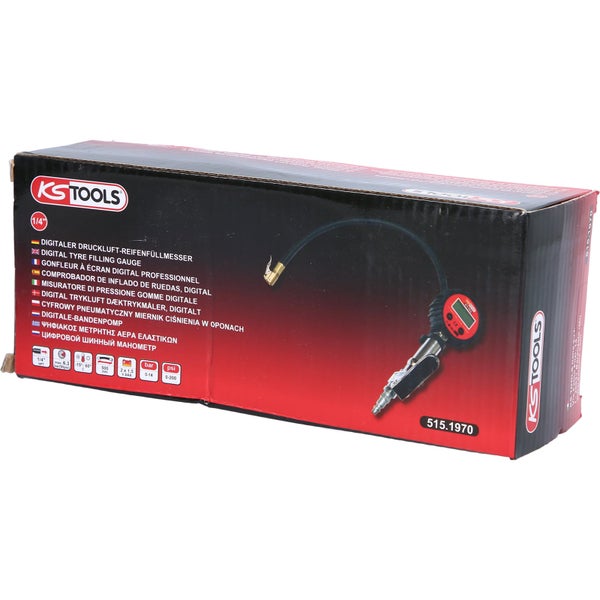 Reifenfüller mit Manometer und Schlauch