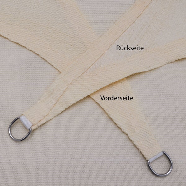AMANKA UV Sonnensegel - 3x3 m HDPE Quadratisch - Sonnenschutz Plane Überdachung Garten Balkon Beige
