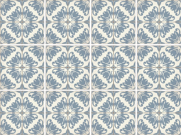 Fliesensticker, Stickerfliesen Vintage, selbstklebend, bedruckt, ideal für Badezimmer und Küche im 12 Stück a 15x15cm_TS0142
