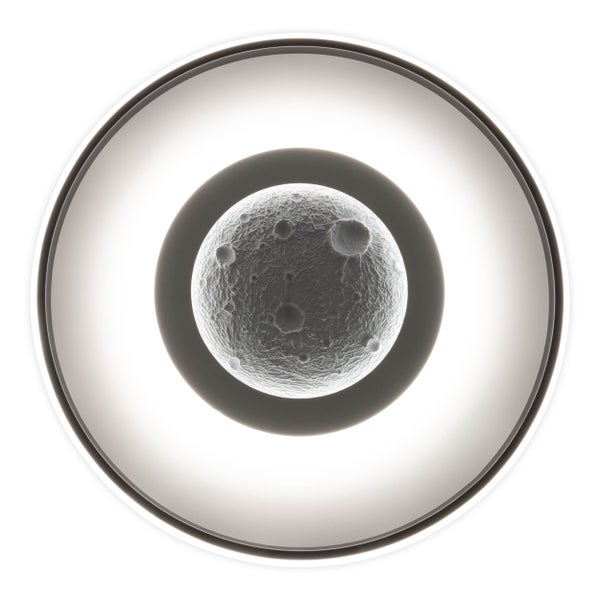 Dekorative Wandleuchte mit Monddesign für den Innenbereich