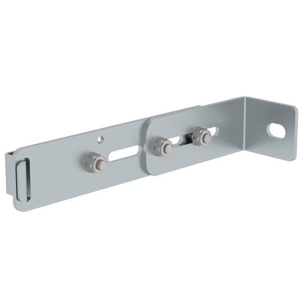 MUNK verstellbare Wandhalter mit Klemmbügel Stahl verzinkt Wandabstand 215-275mm