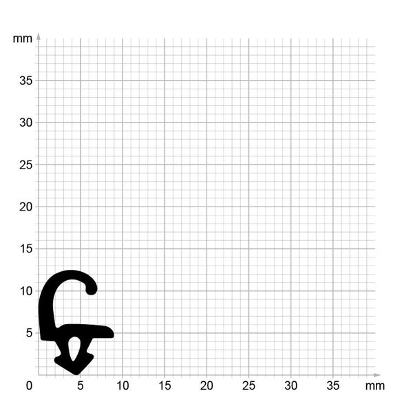 DIWARO. | Lippendichtung LP058 | schwarz | 5 Meter
