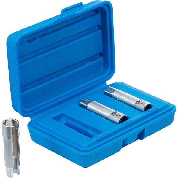 Zündkerzensteckschlüssel-Satz im blauen Koffer mit Zündkerzensteckschlüssel