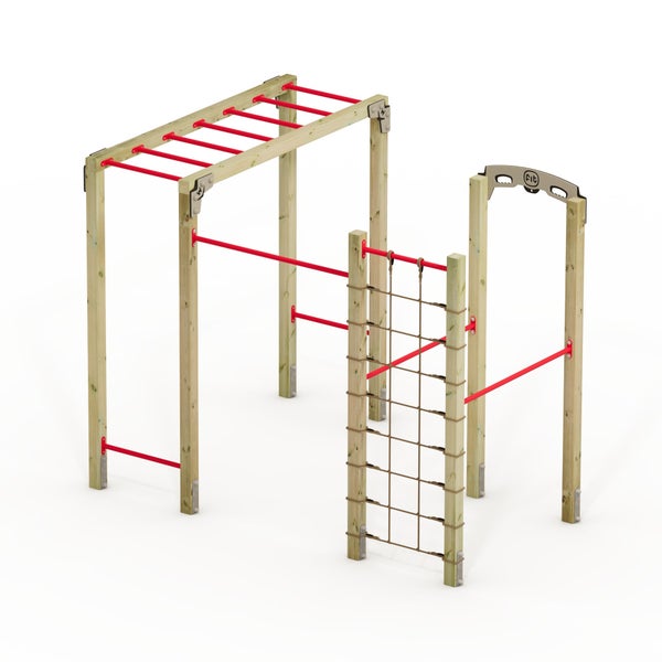 WICKEY FIT Base 820 – Outdoor-Fitnessgerät – rot
