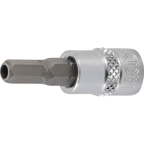 BGS Bit-Einsatz Antrieb Innenvierkant 6,3 mm (1/4) Innensechskant mit Bohrung 5,5 mm - 5156-5-5