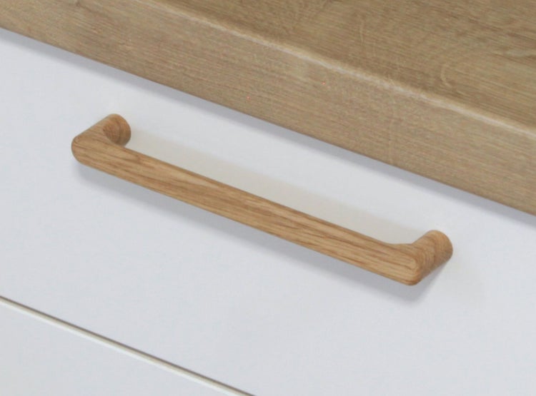Möbelgriff in Holzoptik für Schubladenfront