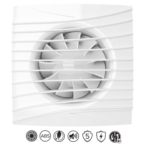 Quadratischer Ventilator für Badezimmer und WC
