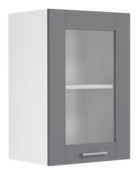 Küchenschrank 40 cm Hängeschrank Colura Weiß / Anthrazit