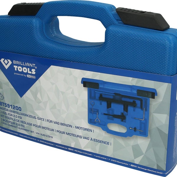 Brilliant Tools Motor Einstellwerkzeug Satz im blauen Werkzeugkoffer