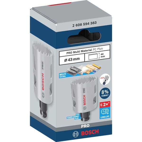Bosch PRO Multi Material PC Plus Lochsäge 43 mm - 2608594383