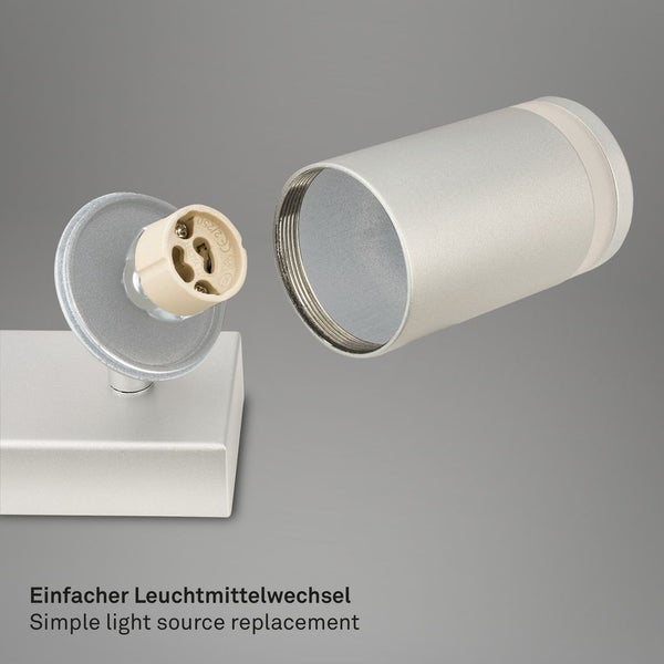 Deckenstrahler Deckenleuchte Deckenlampe Schlafzimmer Schwenkbar 3-flammig GU10