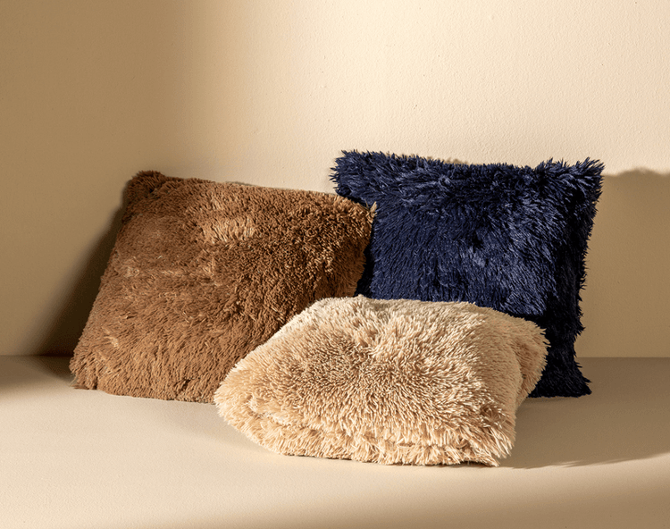 Fluffy Kissenbezug - Fluffy 45x45 cm, Braun