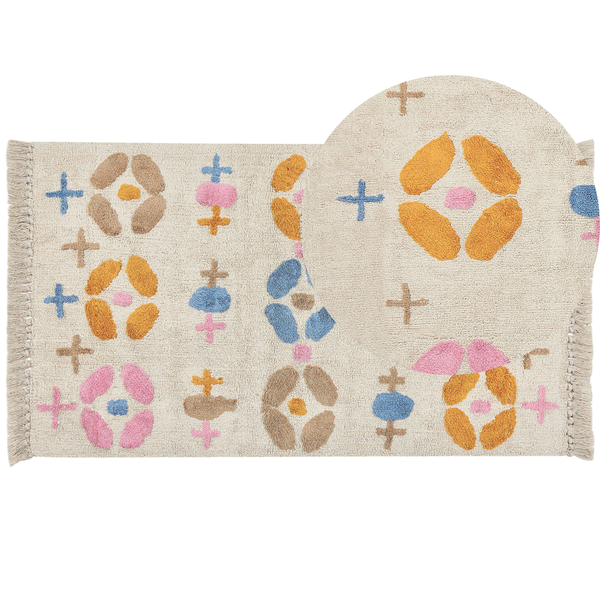 Kinderteppich DARAN Bunt 80 x 150 cm Baumwolle