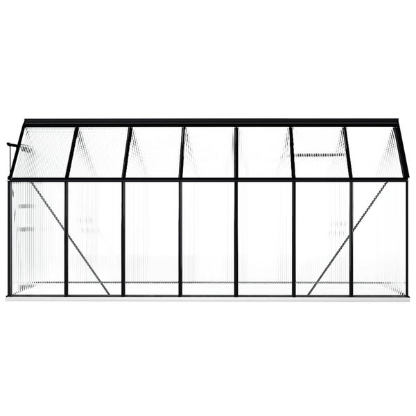 Gewächshaus mit Polycarbonatplatten und Stahlrahmen