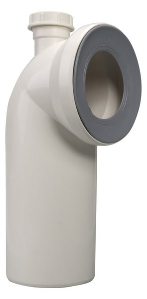 Airfit WC-Anschlussbogen 90° weiß mit  Schlauchanschluss 40 mm, 90020WA
