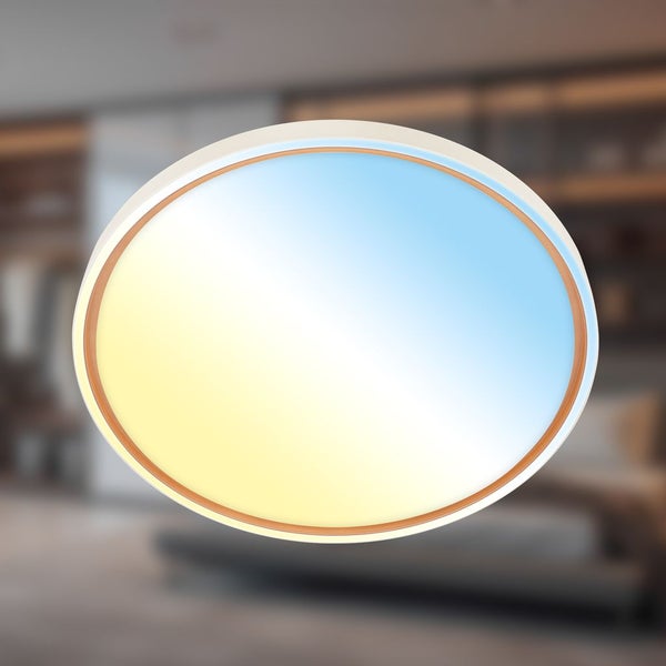 LED Deckenlampe Deckenleuchte Wohnzimmer Dimmbar Fernbedienung CCT Flur