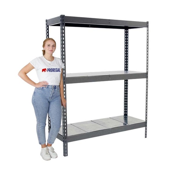 PROREGAL Schwerlastregal Metal Yeti Three HxBxT 200 x 150 x 75 cm Fachlast 400 kg Grau
