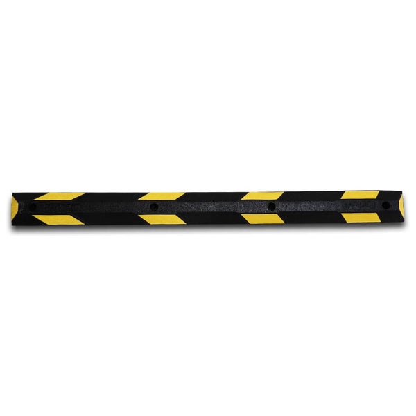 UvV Parkstop Radstop 180cm in gelb/schwarz oder weiß/schwarz +Befestigung / Schwarz/Weiß