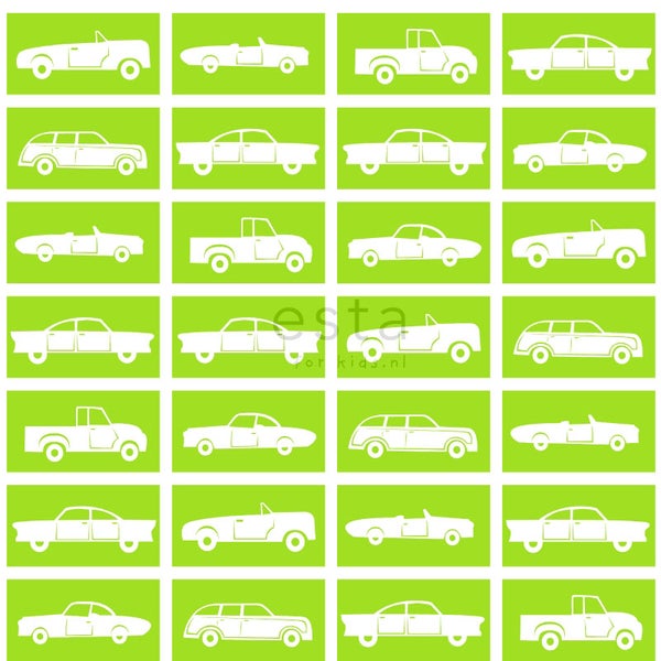 Collage verschiedener Auto-Illustrationen