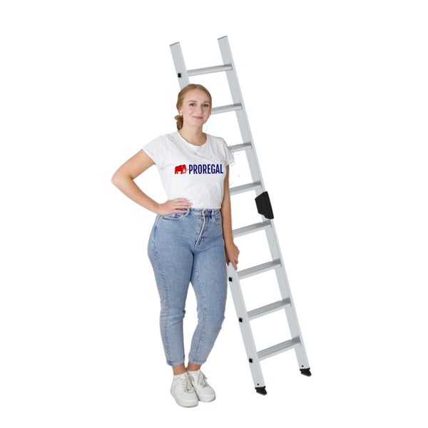 PROREGAL Stufen-Anlegeleiter Ohne Traverse 8 Stufen