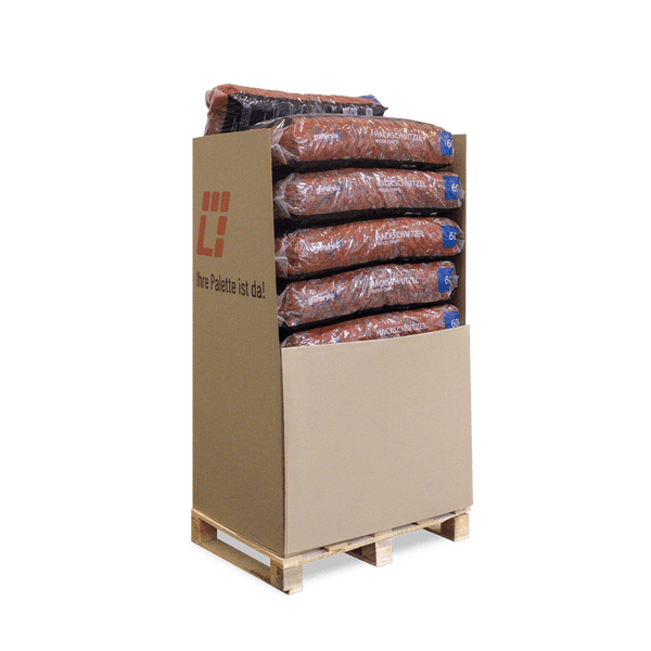 Galamio Holzhackschnitzel Rot 60l x 13 Sack 780l Palette