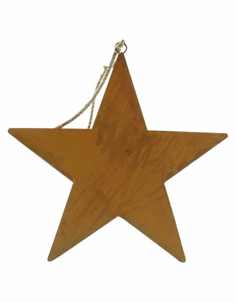 Dekoleidenschaft Metall Kerzenhalter Stern 45 cm hoch, in Rost Optik, mit Schriftzug Frohe Weihnachten, Outdoor Kerzenständer, Gartendeko