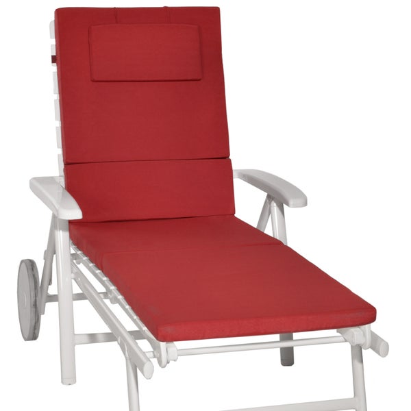 Beautissu Loft RL Rollliegenauflage 200x60x5cm Rot