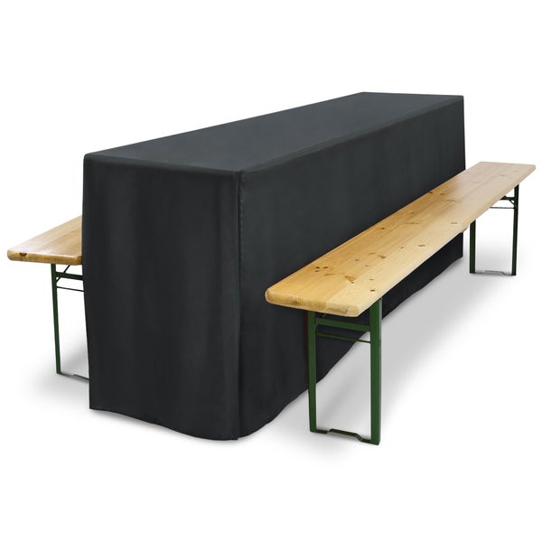 Bierzeltgarnitur mit schwarzer Husse