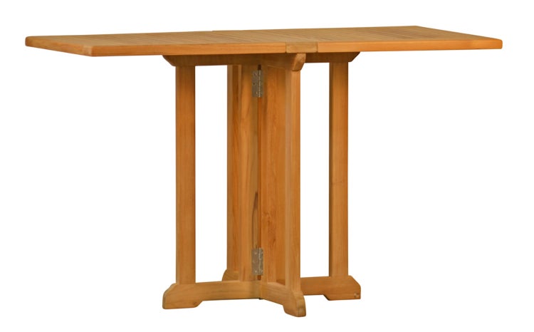 Teak Balkontisch klappbar 120 x 60 cm premium wetterfest