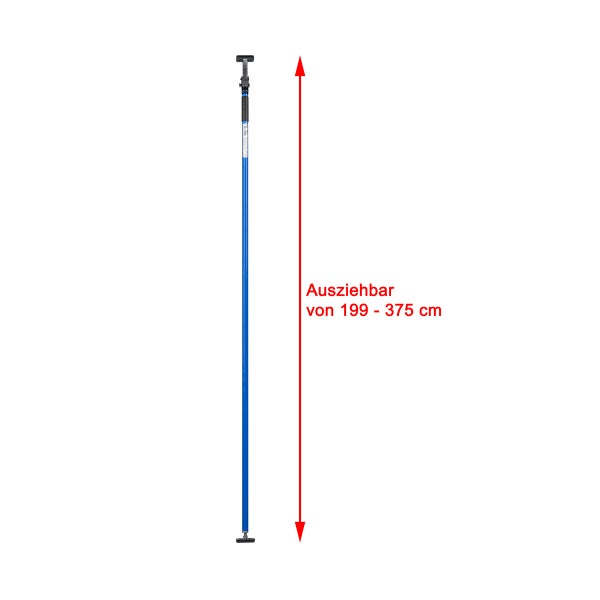 Teleskopstange ausziehbar von 199 bis 375 Zentimeter