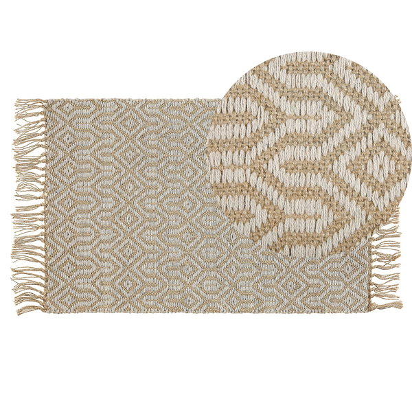 Teppich POZANTI Beige 50 x 80 cm Jute