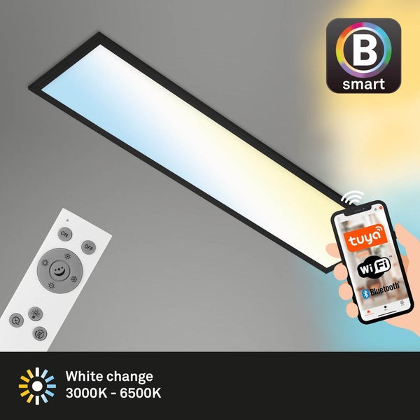 LED Panel CCT WiFi Schwenkbar App 28 W schwarz Metall-Kunststoff Briloner