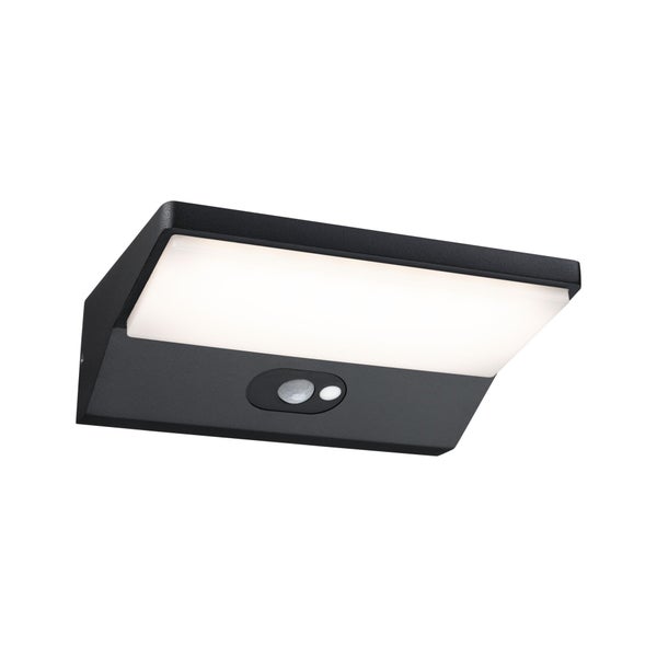 Quadratische LED-Deckenleuchte in flachem Design zur Aufbaumontage.