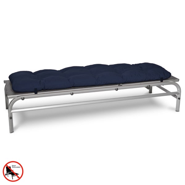 Beautissu Flair RL Rollliegenauflage 190x60x8cm Dunkelblau