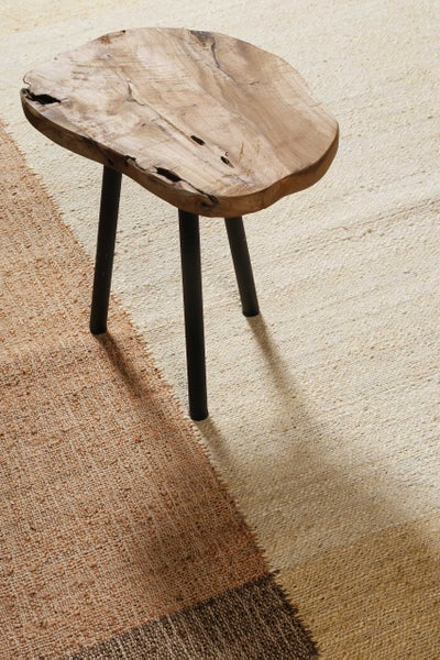 Handwebteppich Beige Braun aus Naturfaser Valentin Green Looop 200x290 cm