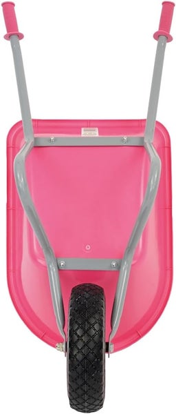 Kinderschubkarre Matrix 20L 40kg | rosa Kunststoffmulde & Vollgummirad | für Kinder ab 3 Jahren