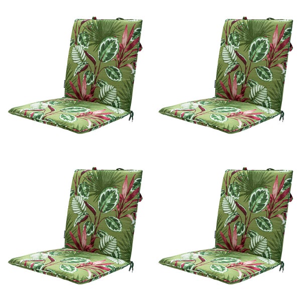 Stuhlauflage Stapelstuhl Cala grün - ca. 97x49 cm - 4er-Set