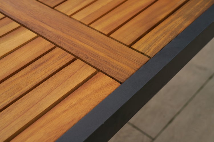 Gartentisch, 150 x 90 cm, graphit/natur